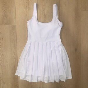 Sage Collective Pro Shop White Pleated Athletic Dress - Size Medium